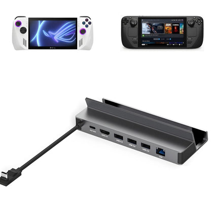 ZAWK ذوق Docking Station Compatible with Steam Deck OLED, Asus Rog Ally, Nintendo Switches