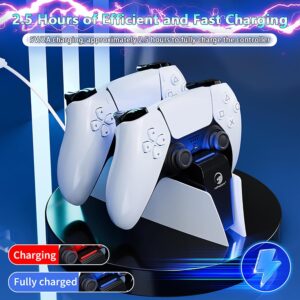HONCAM PS5 Charging Station with LED Indicator for Playstation Dualsense Controller & Edge Controller