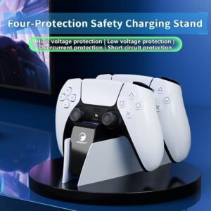HONCAM PS5 Charging Station with LED Indicator for Playstation Dualsense Controller & Edge Controller