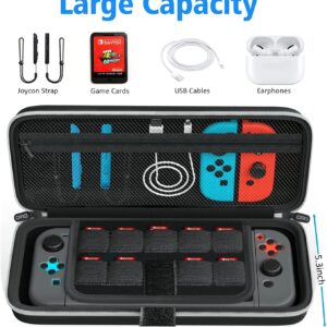 OIVO Switch OLED Case for Nintendo Switch OLED Accessories, Switch Carrying Case with Stand