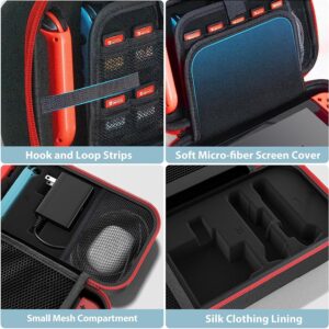 Switch OLED Carrying Case Compatible with Nintendo Switch/OLED Model, Portable Switch Travel Carry Case