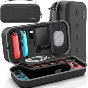 Switch OLED Carrying Case Compatible with Nintendo Switch/OLED Model, Portable Switch Travel Carry Case Fit for Joy-Con and Adapter, Grey